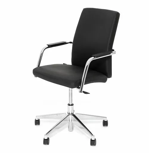 ВЕЛ_СИТ/WELL_SEAT Кресло на крестовине ЧЕРНЫЙ/ХРОМ