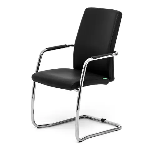 ВЕЛ_СИТ/WELL_SEAT Кресло на полозьях ЧЕРНЫЙ/ХРОМ